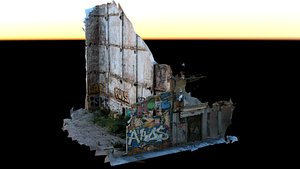 scan abandoned building lot 3D