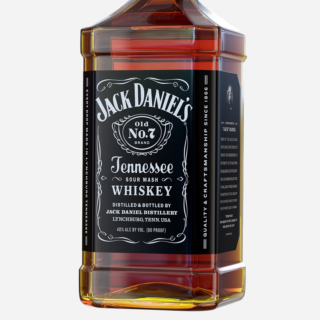 3d Jack Daniel S Bottle