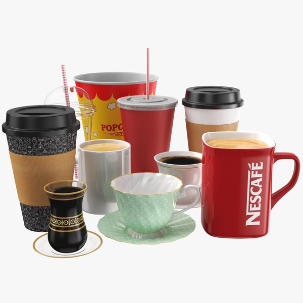 Large Cups Collection 3D model