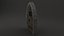 Medieval Door Stone Arch Cell Door 3D Model 3D