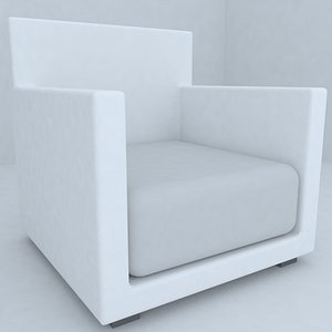 seat living room 3d model