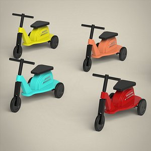 Toy Scooter Set 3D