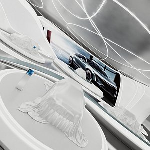 Futuristic Car Showroom 1