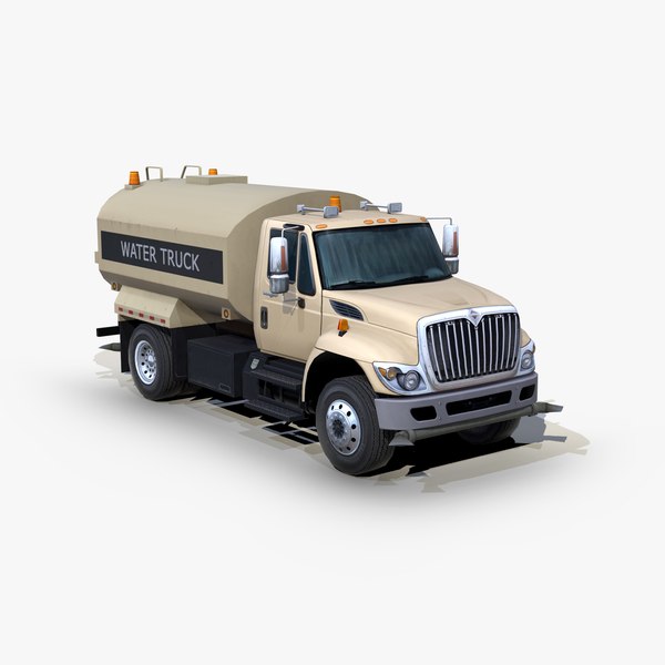 3D International WorkStar 7400 Water truck s01 2012 model