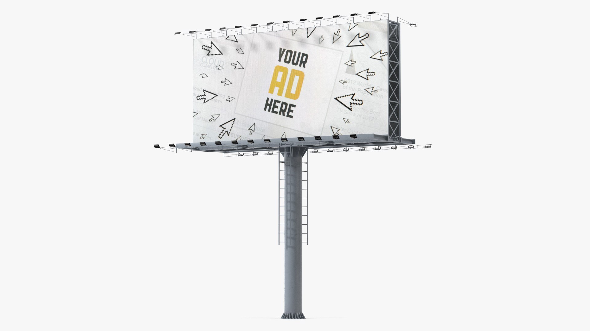 Large Billboard 3D model preview