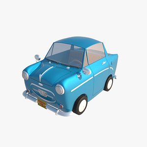 Cartoon Car Blue Sea(1)