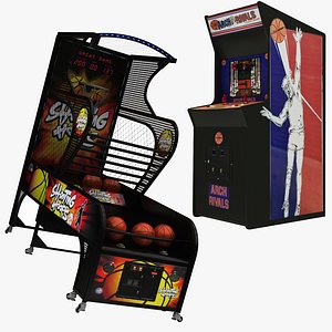 3D basketbol arcade machine archrivals