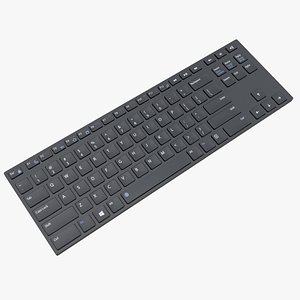 3D Wireless Keyboard Reduced Black