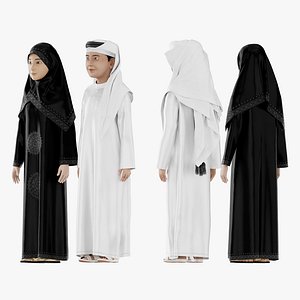 Arab Girl with Arab Boy model