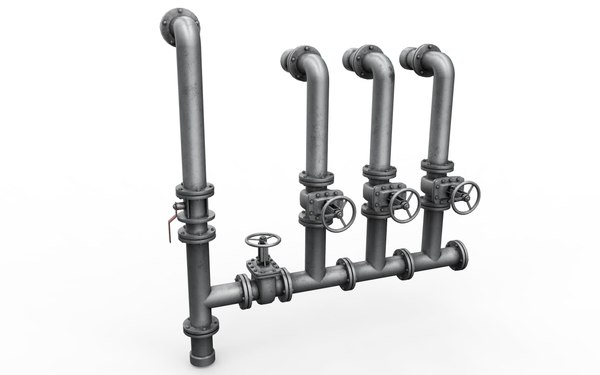 Industrial pipe assembly 3D - TurboSquid 1518026