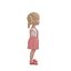 Cartoon girl child blonde