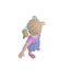 Cartoon girl child blonde