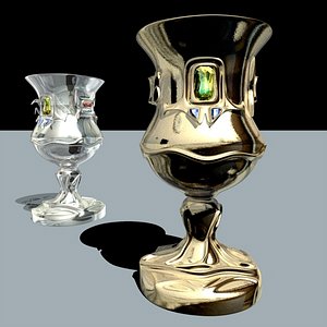 goblet g silver c4d