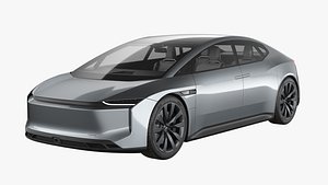 3D Futuristic Car Concept