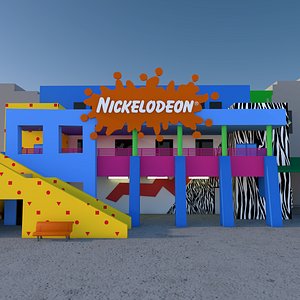 90s Nickelodeon Studios 3D model