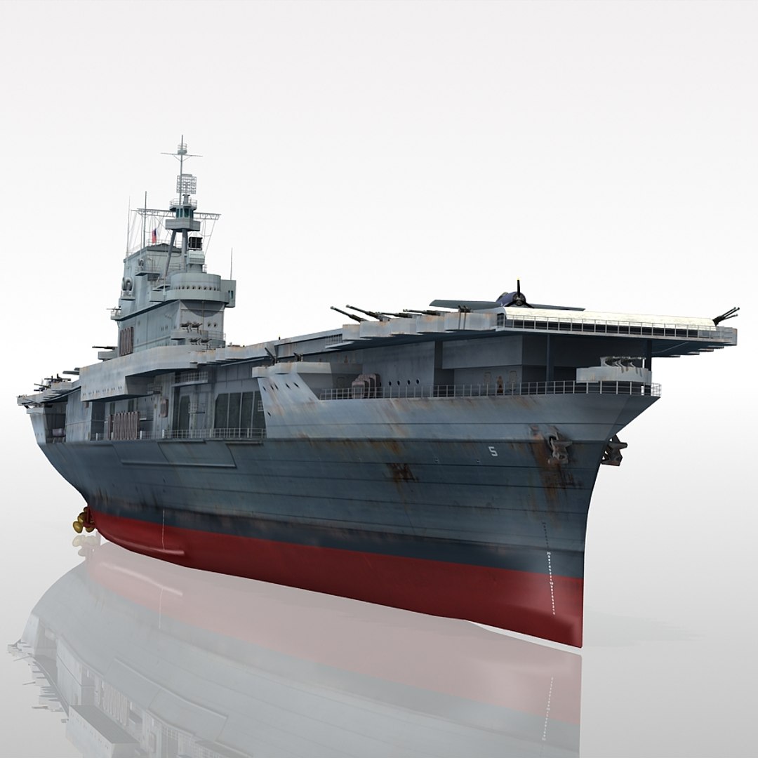 uss yorktown cv-5 cv 3d model