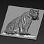 Tiger Bas-relief