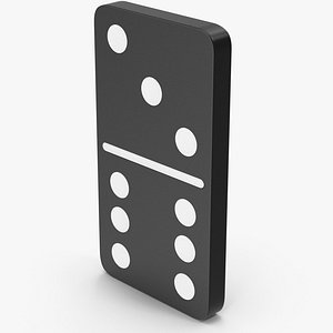 Domino 3x6 Black 3D model