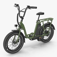 Electric Cargo Bike 3D Model