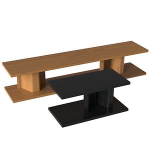 3D Bit Side Table model