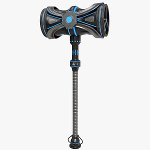 Sci Fi Battle Hammer 08 All PBR Unity UE Textures Included