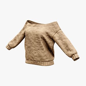 Boat Neck Shirt 3D model