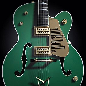 gretsch bono guitar 3d model