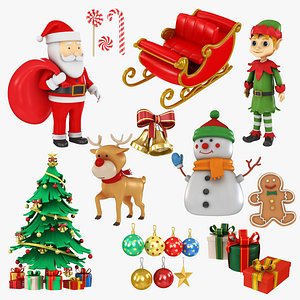 3D model Christmas Collection 11 in 1
