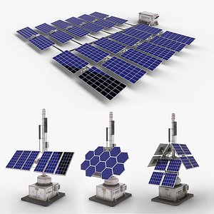 solar panels set model