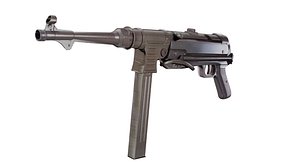 World War 2 German Gun MP40 3D model