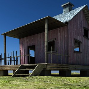 Red Wooden House
