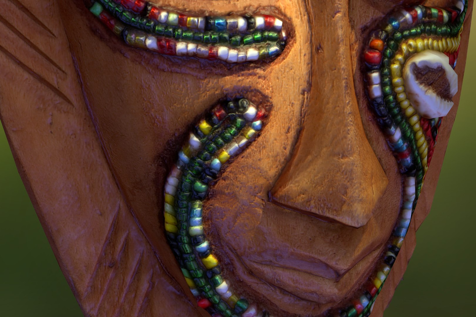 3D African Tribal Mask Scanned - TurboSquid 1269657