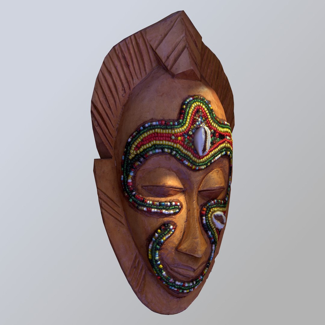 3D African Tribal Mask Scanned - TurboSquid 1269657