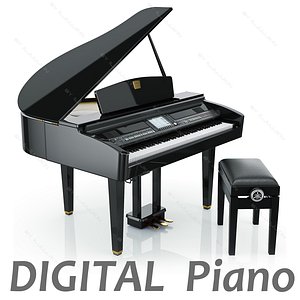 Digital Grand piano from Yamaha CVP-409 GP (Black)