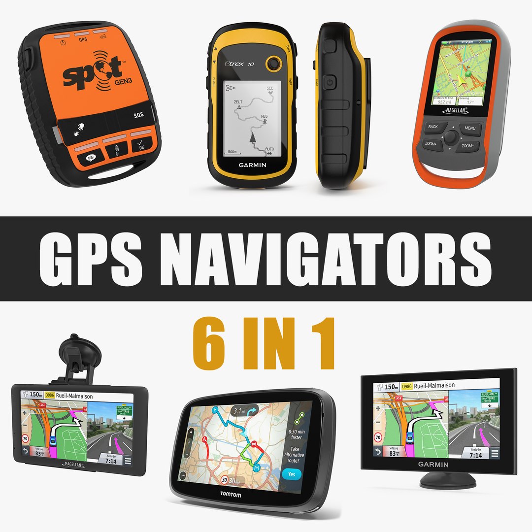 GPS Navigators 3D Models Collection 3D model preview