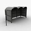 russian bus stop ready 3d model
