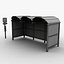 russian bus stop ready 3d model