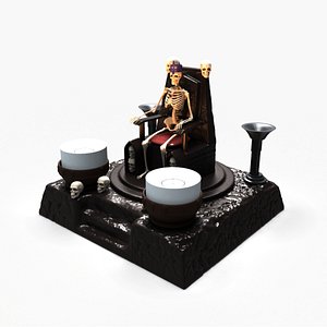 DUNGEON THRONE CANDLE HOLDER 3D