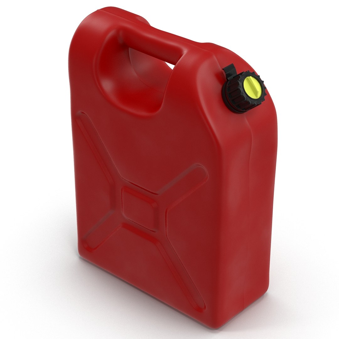 Plastic Petrol Tank 3D Model 3D model preview