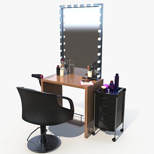 3D salon chair model