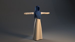 3D Abaya and hijab