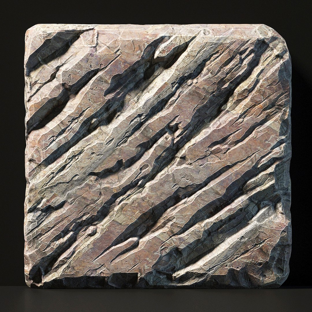3D Rock Slab Stone - TurboSquid 1513952