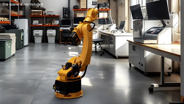 modelo 3d Robot industrial Kuka Robot Kr 360 Fortec con sistema de ...