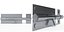 3D model door latch