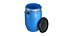Plastic barrel with lid and handles