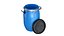 Plastic barrel with lid and handles