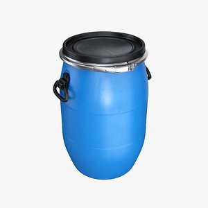3D barrel plastic lid model