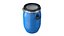 Plastic barrel with lid and handles