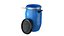 Plastic barrel with lid and handles