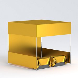 01 Display tent mockup gold